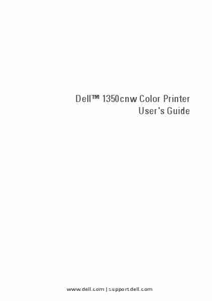 Dell All in One Printer 1350CNW COLOR PRINTER-page_pdf